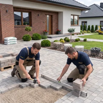 Układanie kostki brukowej - EkoTransBruk